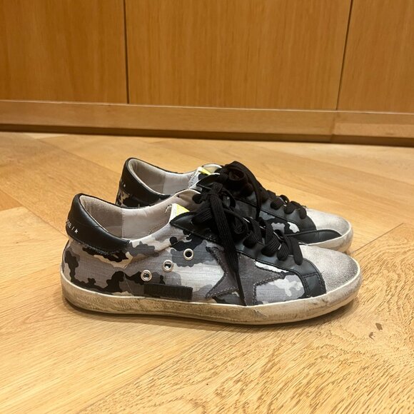 GOLDEN GOOSE - Superstar cloth low trainers - Picture 4 of 15